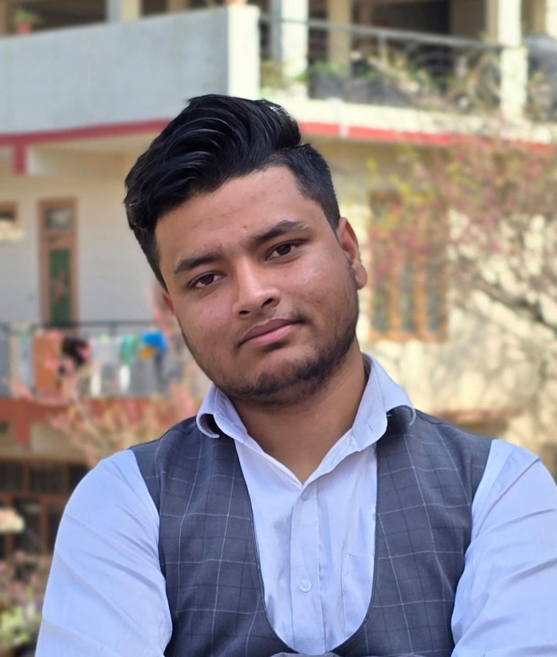 Happy man by using skincare products from Careful Karma store